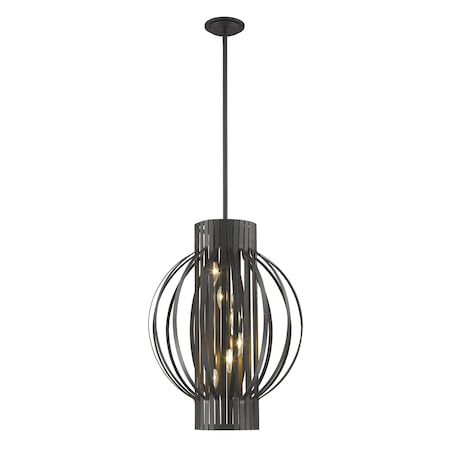 Z-Lite Moundou 6 Light Pendant, Bronze 436-20BRZ